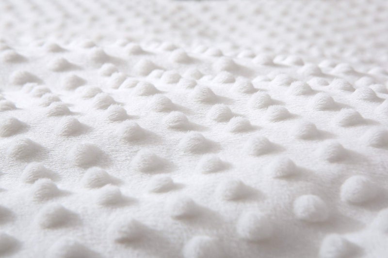 F.Y.Dreams Weighted Blanket Duvet Cover 60x80 inches with 8 Ties,Zipper on Long Side/Cotton&Minky Dot, Off-White/Just Duvet Cover - Image 3